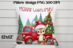 Christmas deer sublimation | Christmas pillow PNG bundle Product Image 9