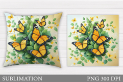 Butterfly Pillow Sublimation. Butterfly Sublimation Product Image 1