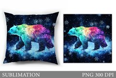 Polar Bear Sublimation. Polar Bear Pillow Design Product Image 1