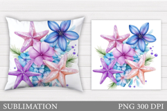 Starfish Pillow Sublimation. Starfish Sublimation Product Image 1