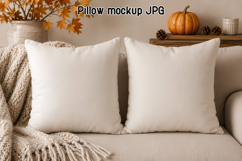 Halloween Pillow Mockup JPG Product Image 1