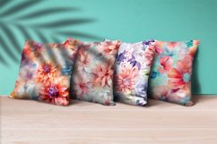 Floral Watercolor Digital Paper, Floral Sublimation Product Image 3