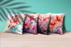 Floral Watercolor Digital Paper, Floral Sublimation Product Image 3