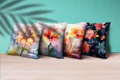 Floral Watercolor Digital Paper, Floral Sublimation Product Image 3