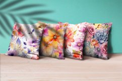 Floral Watercolor Digital Paper, Floral Sublimation Product Image 3