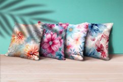 Floral Watercolor Digital Paper, Floral Sublimation Product Image 3