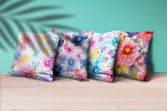 Floral Watercolor Digital Paper, Floral Sublimation Product Image 3