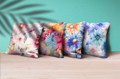 Floral Watercolor Digital Paper, Floral Sublimation Product Image 3