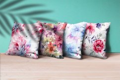 Floral Watercolor Digital Paper, Floral Sublimation Product Image 3