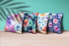 Floral Watercolor Digital Paper, Floral Sublimation Product Image 3