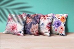 Floral Watercolor Digital Paper, Floral Sublimation Product Image 3