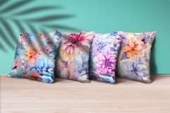 Floral Watercolor Digital Paper, Floral Sublimation Product Image 3