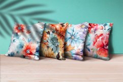 Floral Watercolor Digital Paper, Floral Sublimation Product Image 3