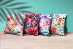 Floral Watercolor Digital Paper, Floral Sublimation Product Image 3