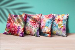 Floral Watercolor Digital Paper, Floral Sublimation Product Image 2