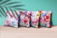 Floral Watercolor Digital Paper, Floral Sublimation Product Image 3