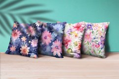 Floral Watercolor Digital Paper, Floral Sublimation Product Image 3