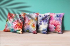 Floral Watercolor Digital Paper, Floral Sublimation Product Image 3