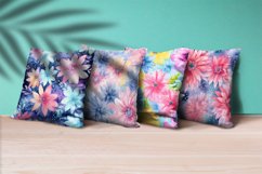 Floral Watercolor Digital Paper, Floral Sublimation Product Image 3