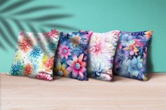 Floral Watercolor Digital Paper, Floral Sublimation Product Image 3