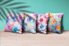 Floral Watercolor Digital Paper, Floral Sublimation Product Image 3