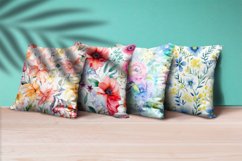 Floral Watercolor Digital Paper, Floral Sublimation Product Image 3