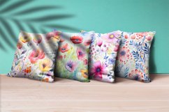 Floral Watercolor Digital Paper, Floral Sublimation Product Image 3