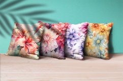 Floral Watercolor Digital Paper, Floral Sublimation Product Image 3