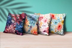 Floral Watercolor Digital Paper, Floral Sublimation Product Image 3