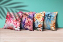 Floral Watercolor Digital Paper, Floral Sublimation Product Image 3