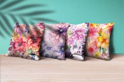 Floral Watercolor Digital Paper, Floral Sublimation Product Image 3