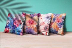 Floral Watercolor Digital Paper, Floral Sublimation Product Image 3