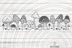 Mushrooms Cutting File SVG DXF Product Image 1