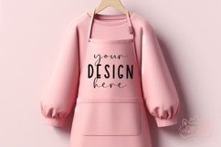 Pink Apron Mockup | Chef apron | Black Culinary Cloth Apron Product Image 1