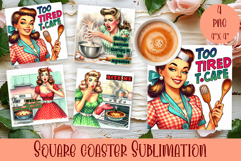 Pin Up Girl Coaster - Sarcastic Quote Coaster Product Image 1