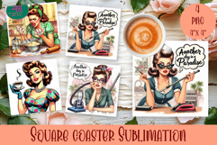 Pin Up Girl Coaster - Sarcastic Quote Coaster Product Image 1