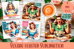 Pin Up Girl Coaster - Sarcastic Quote Coaster Product Image 1