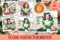 Pin Up Girl Coaster - Sarcastic Quote Coaster Product Image 1