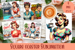Pin Up Girl Coaster - Sarcastic Quote Coaster Product Image 1