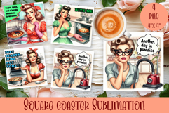 Pin Up Girl Coaster - Sarcastic Quote Coaster Product Image 1