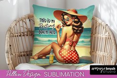 Pin Up Girl Pillow Cover Bundle - Beach Pillow Sublimation