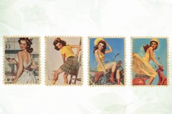 Pin-Up Girl Postage Stamps Sublimation Product Image 2