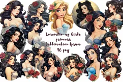 Pin-up Girls princess Sublimation Product Image 1