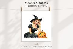 Pin Up Halloween Lady Retro Women Clipart PNG Pumpkin Girl Tale Art Image Watercolor Transparent Print illustration sublimation creepy printable digital