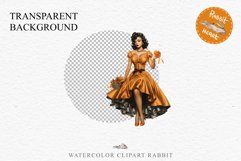 Pin Up Halloween Lady Retro Women Clipart PNG Pumpkin Girl Tale Art Image Watercolor Transparent Print illustration sublimation creepy printable digital