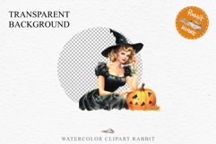 Pin Up Halloween Lady Retro Women Clipart PNG Pumpkin Girl Tale Art Image Watercolor Transparent Print illustration sublimation creepy printable digital