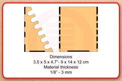 Laser cut Brush holder box SVG template digital download Product Image 3