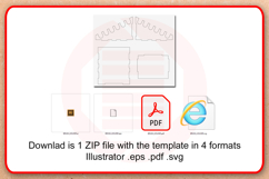 Laser cut Brush holder box SVG template digital download Product Image 4
