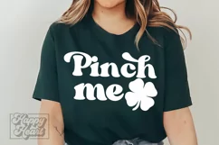 Pinch Me SVG - St Patrick's Day SVG - Shamrock Lucky PNG Product Image 6