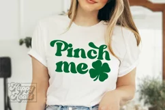 Pinch Me SVG - St Patrick's Day SVG - Shamrock Lucky PNG Product Image 2